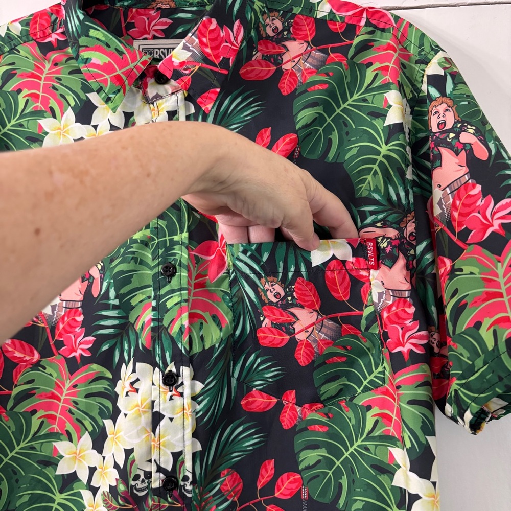 RSVLTS MENs “The Goonies” Truffle Shuffle Hawaiian Shirt - Picture 6 of 14